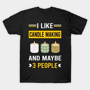 3 People Candle Making Candles T-Shirt